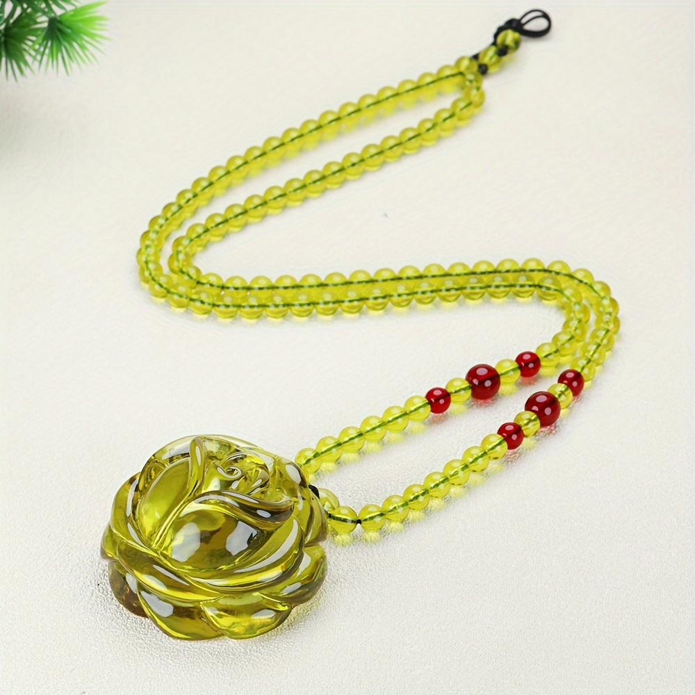 ローズ彫刻ペンダント ネックレス ローズ彫刻ペンダント ネックレス オーセンティック ペンダント ローズ