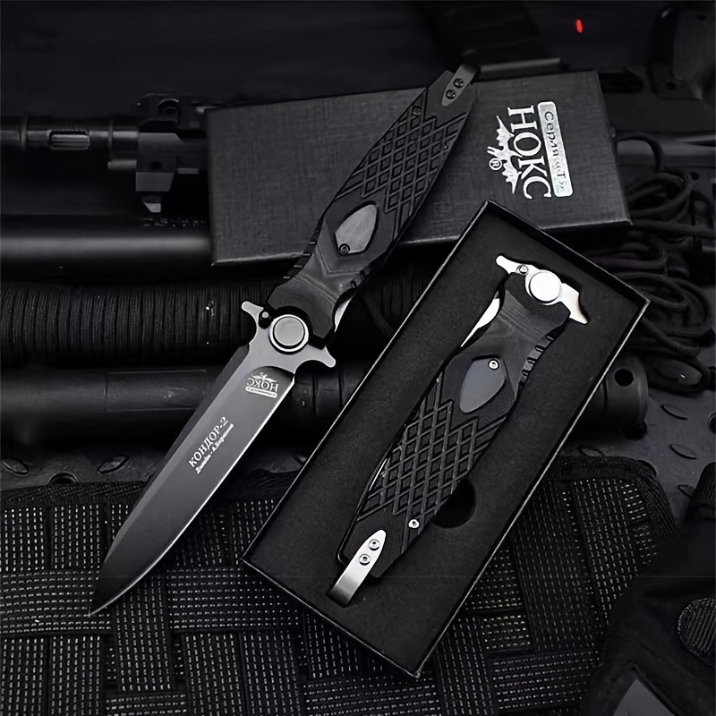 

G10 Folding Knife Outdoor Mountaineering Adventure Camping Knife Russian Hokc Convenient Survival Knife
