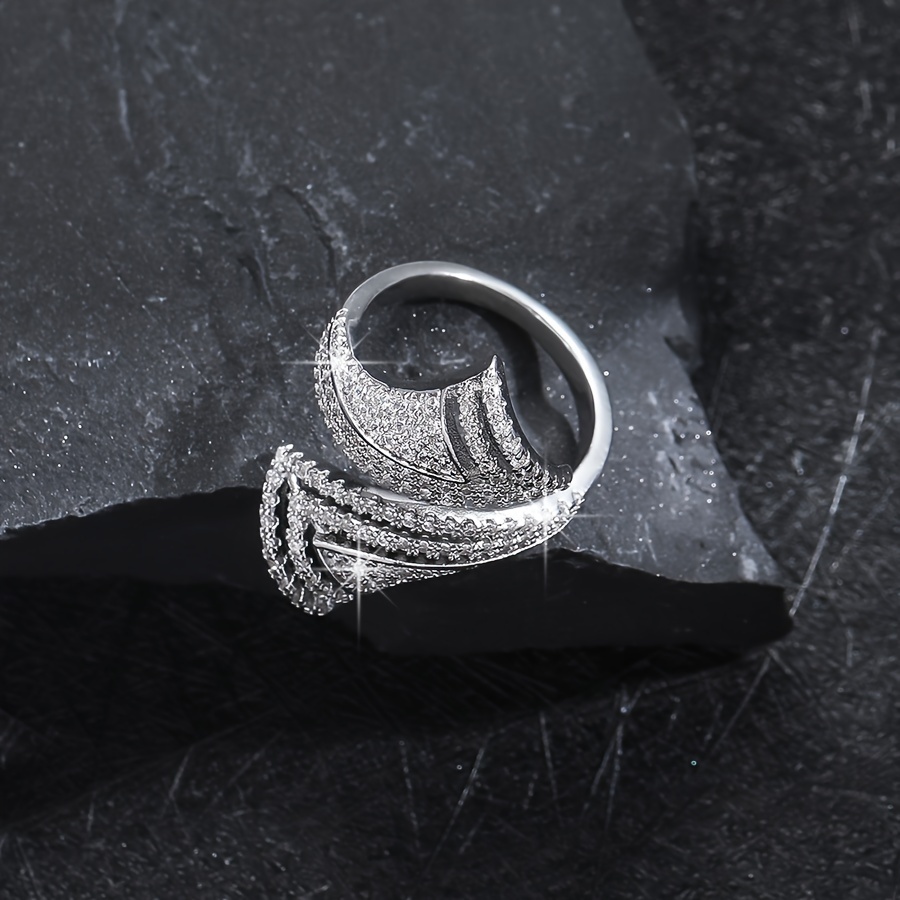 Sparkling Rhinestone Sailboat Ring for Daily Wear