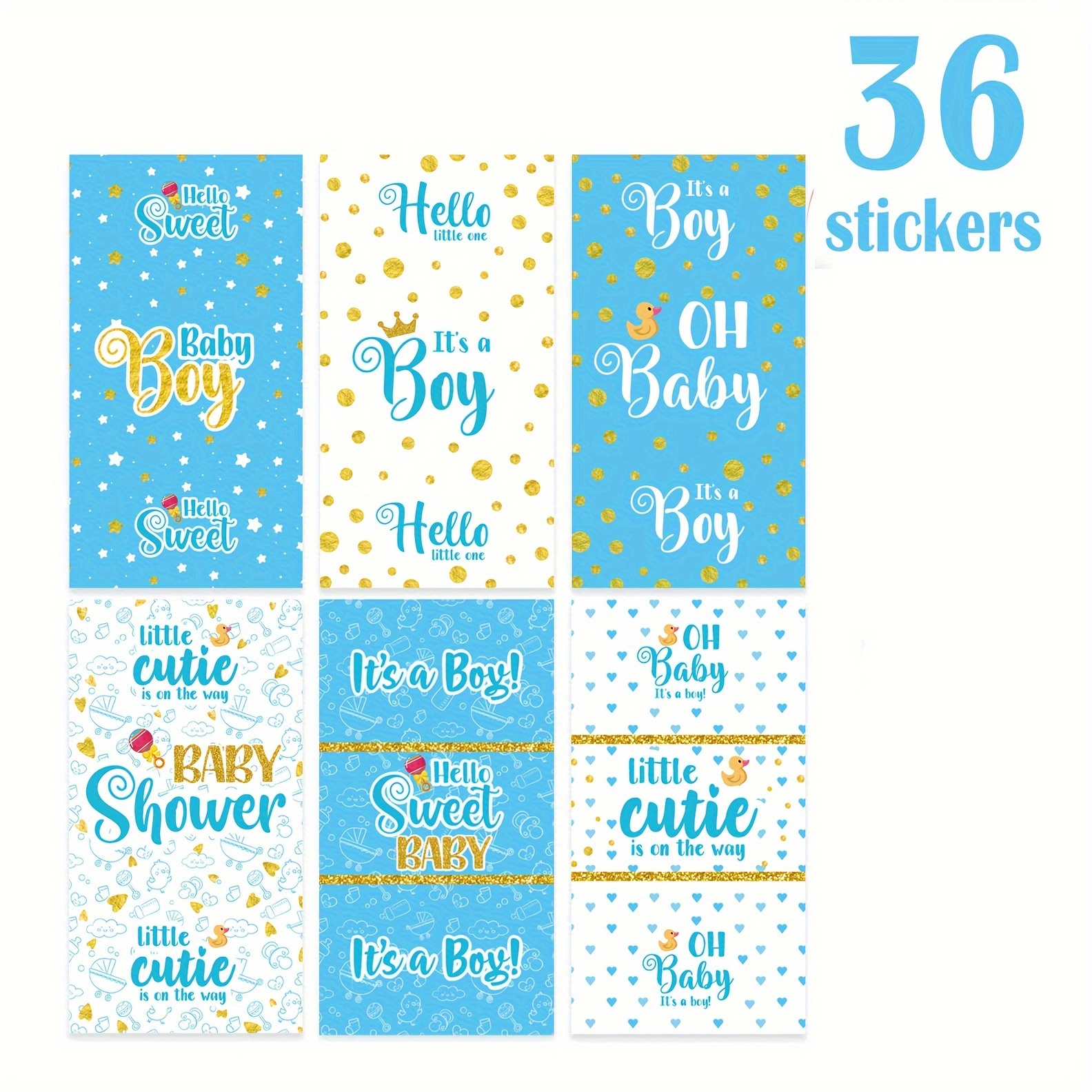 TEMU 36pcs, Baby Shower Candy Wrappers, Shower Mini Candy Bar Miniatures Wrappers Chocolate Bar Label Stickers For Baby Shower Decor, Gender Reveal