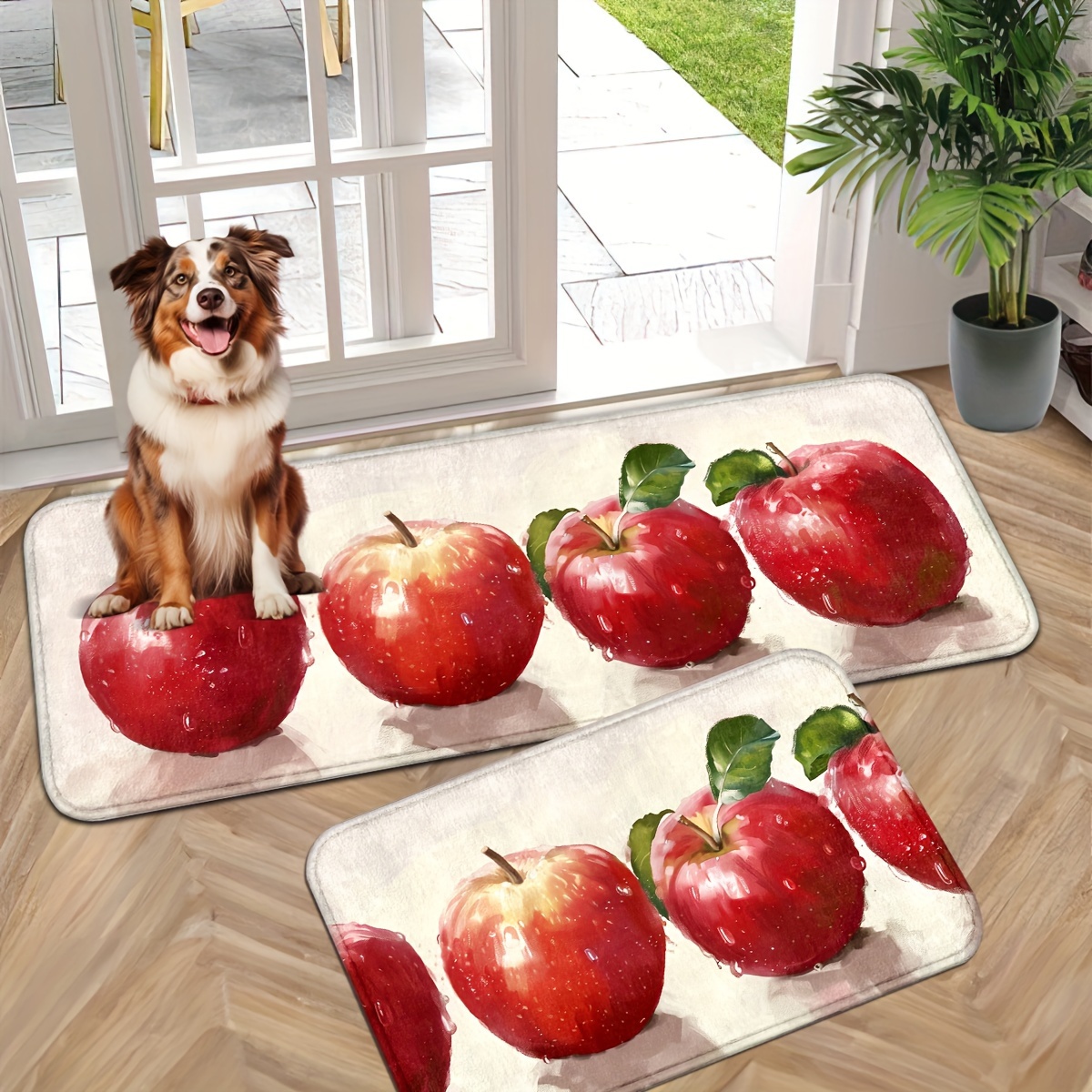 

Greeting, Design - Non-slip, Machine Washable Indoor Door Mat For Entryway - Polyester,