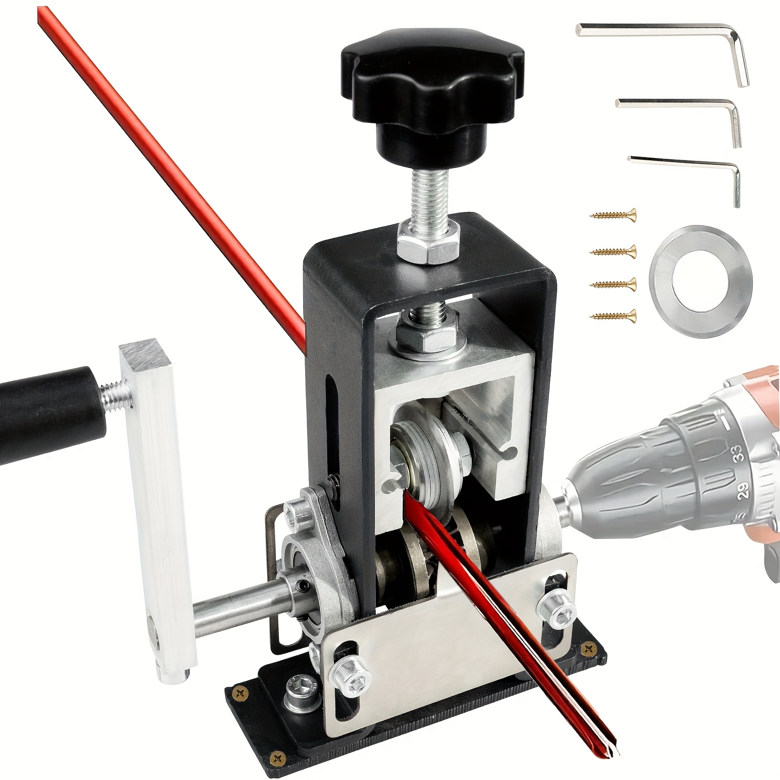 versatile manual wire stripping no assembly needed effortless stripping drill compatible