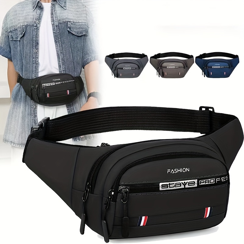 

Trendy Street Style Crossbody Cycling Strap Waist Chest Bag, Men's And Women's Single Shoulder Bag For Travel & Hiking & Outdoor Sports