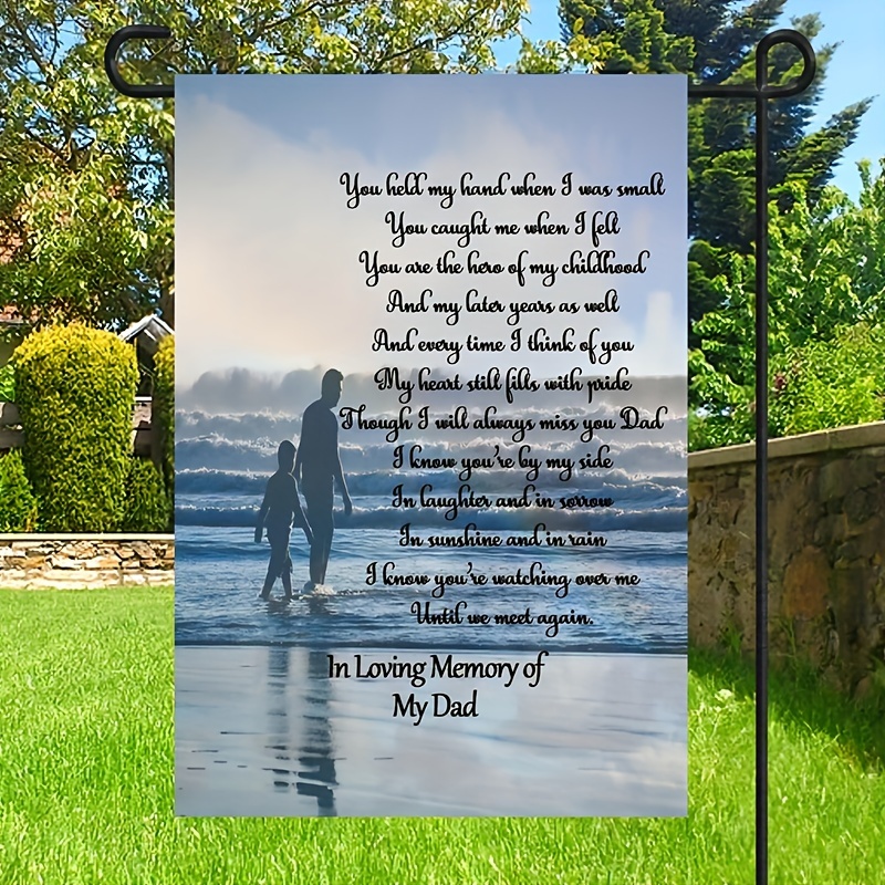 Memorial Dad Father's Day Garden Flag Someone Love Fishing - Temu