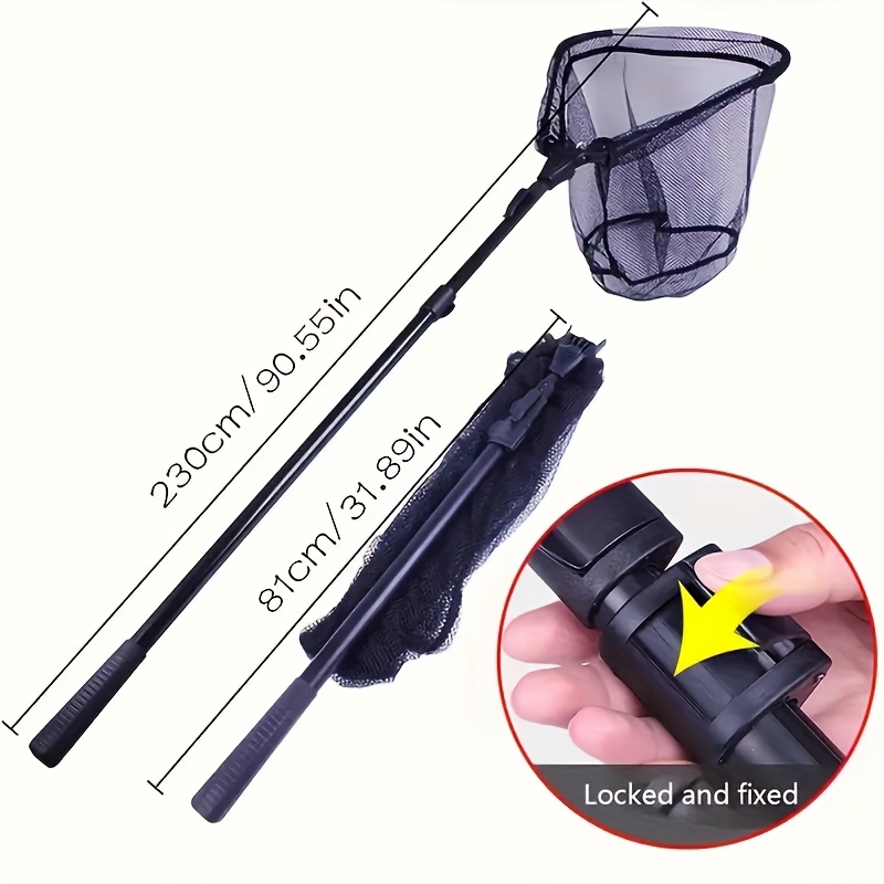 1.1-2. Folding Integrated Triangular , Made Of Aluminum Alloy, Designed For Large Fish Catches, Includes A Handle, Requires No Assembly, Easy To Fold, With Strong Load-bearing Capacity