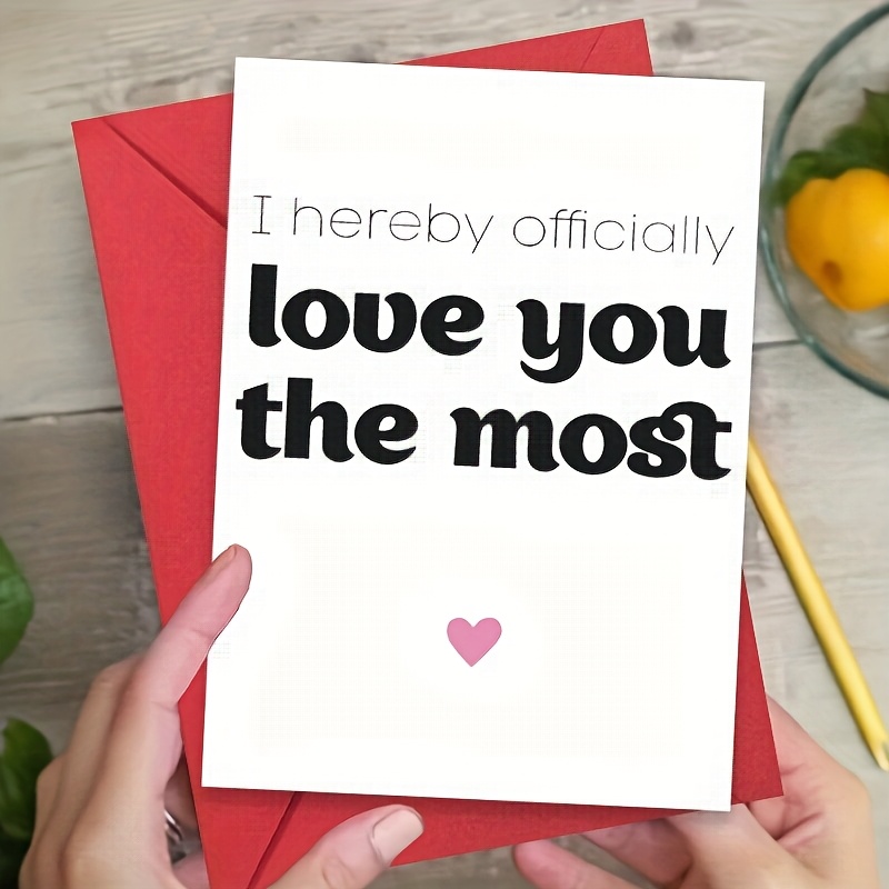 TEMU 1pc 's Day Card For Him/her, I Love You, Humorous Anniversary Birthday Gift For Husband Wife Boyfriend Girlfriend
