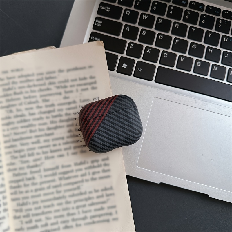 Carbon Fiber Color Striped Suitable For Airpods Pro Headphone Case Airpods4/3 Headphone Shell Airpods1/2 Headphone Box