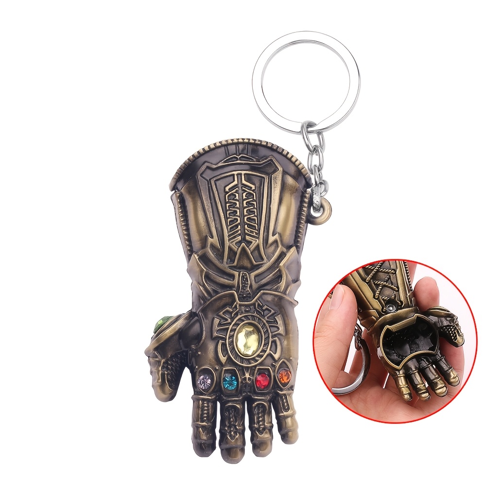 TEMU Portachiavi ' di 1 pz, Portachiavi Avengers Infinity War in di , in Miniatura 3D con Colorate Intarsiate, Ciondolo Portachiavi Resistente per