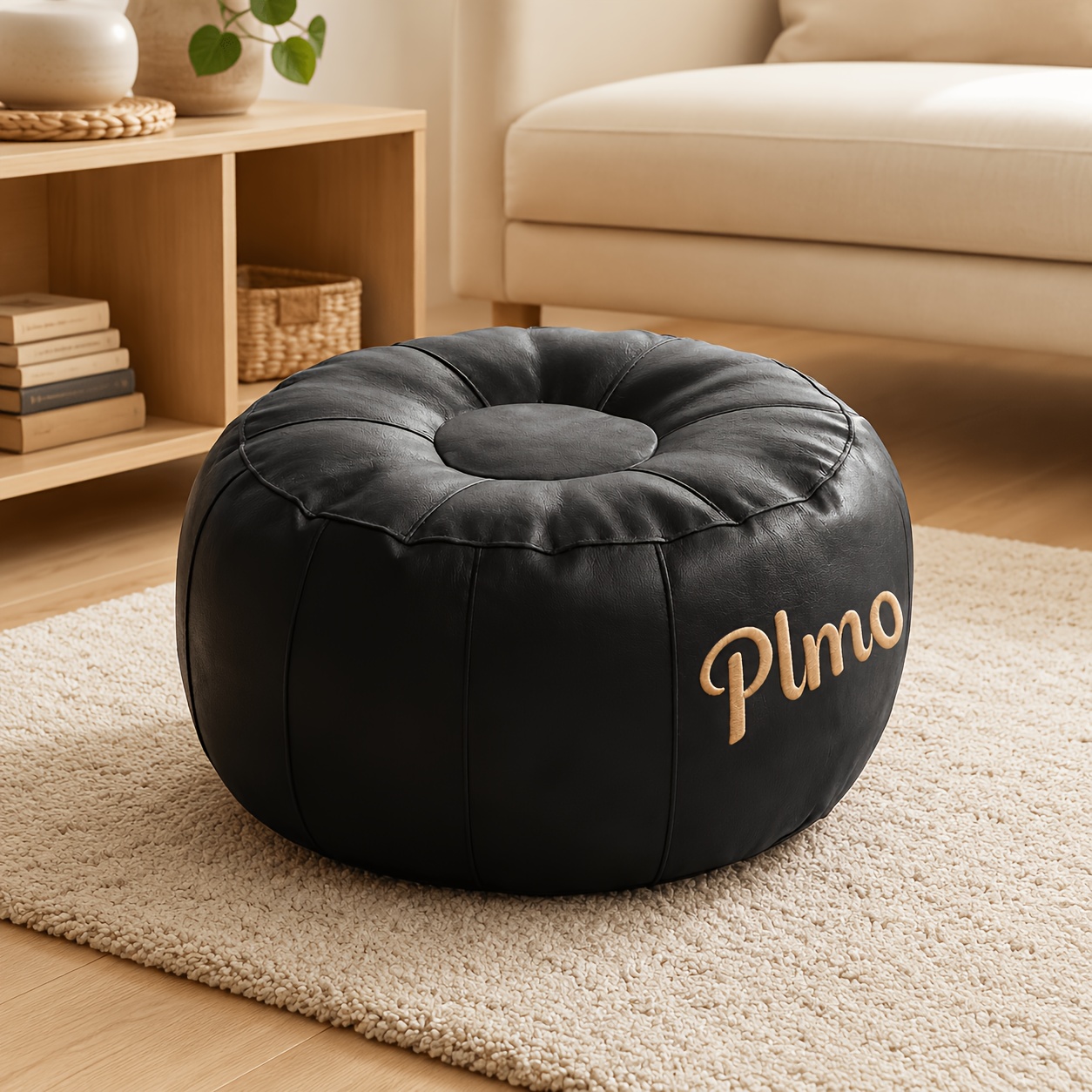 TEMU Reversible Sofa Cover - Pebble-shaped Pumpkin Oval Sofa Cover, Suitable For Storage. It Can Hold Old Clothes And Household Sofa Covers. Only The