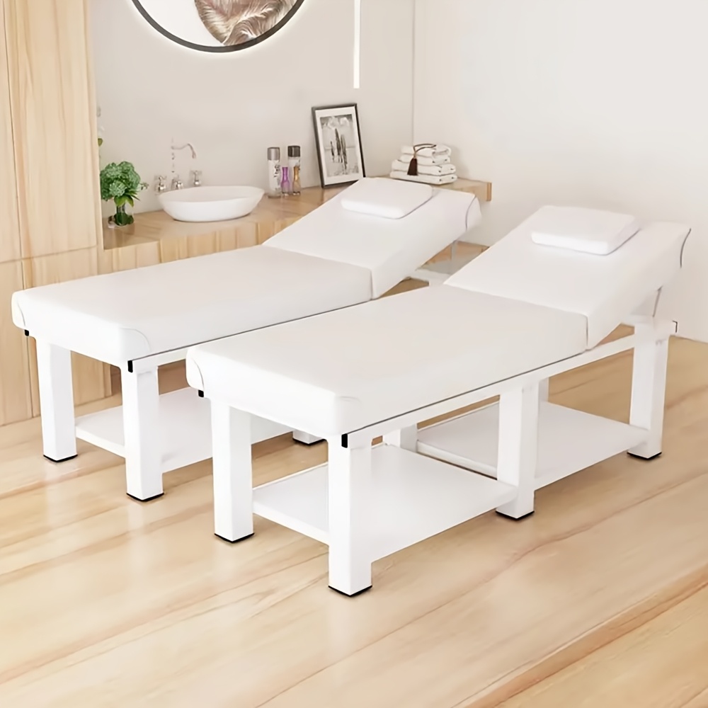 Professional Adjustable Massage Relax Bed With Foam Padding & Headrest - Foldable Spa Bed Suitable For & Commercial Use, Paraben-free, Easy Assembly