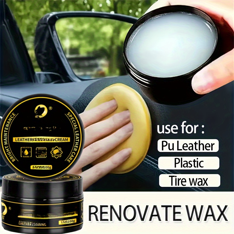 

100g Car Wax - & Plastic , -aging Polishing For Dashboard And Seats