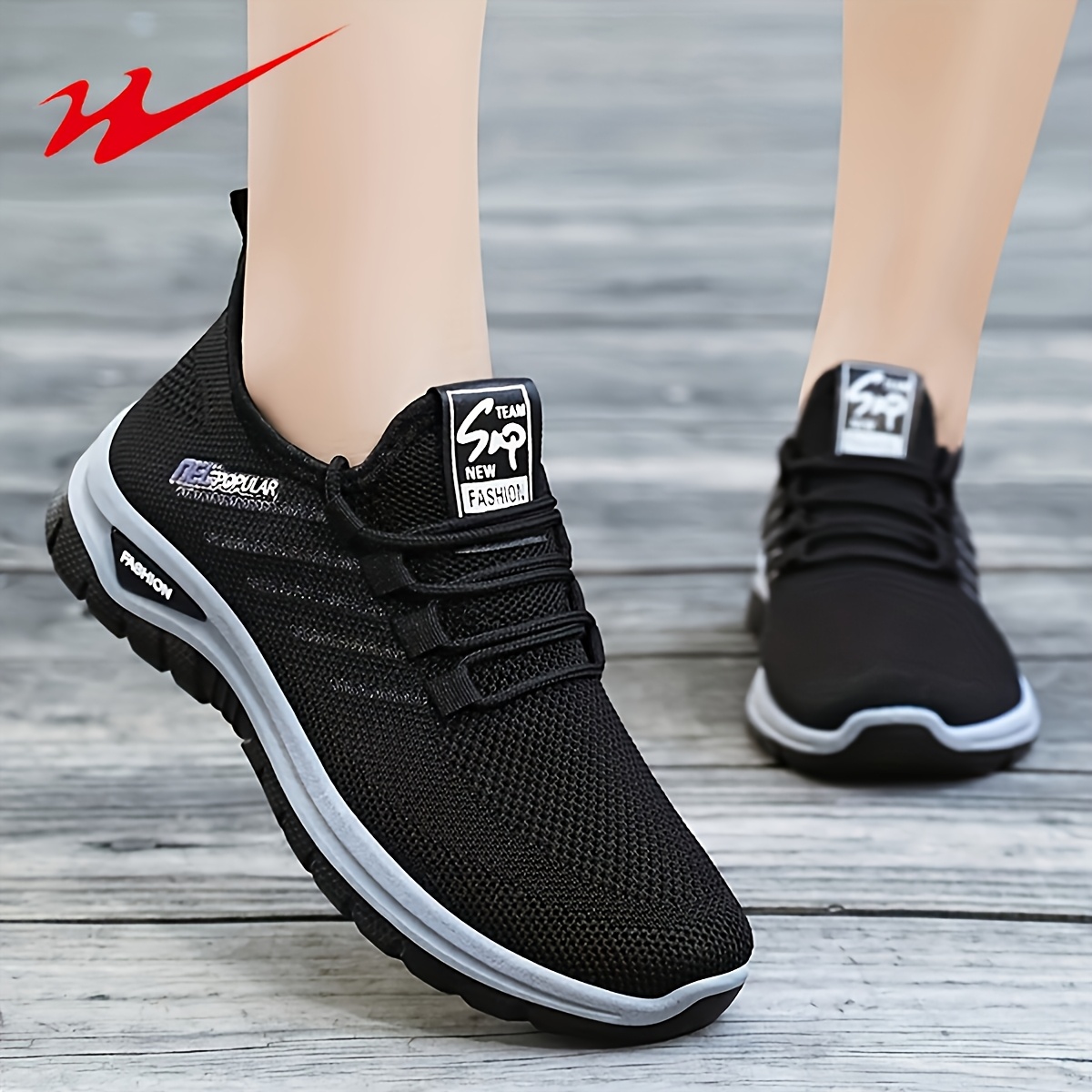 TEMU [sneakers] Women's Road Running Shoes Walking Fitness Shoes - Sneakers For Outdoor Adventure Commuter Walking Multifunctional Sneakers Soft Sole