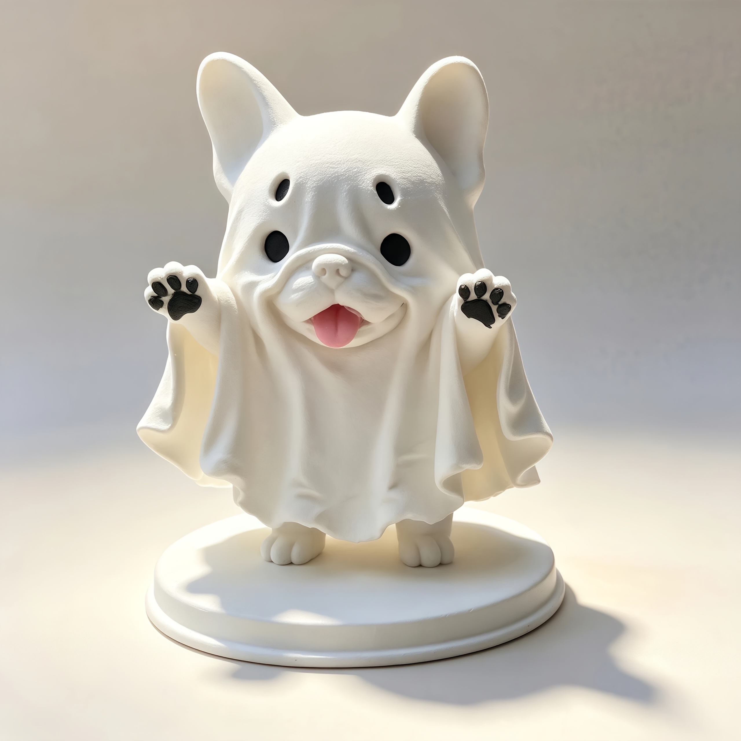 TEMU Collectible Figurine Ornament: 1 Halloween French Bulldog Decoration, Statue Decoration, Creative Halloween Decor, Therapeutic Mini Decoration