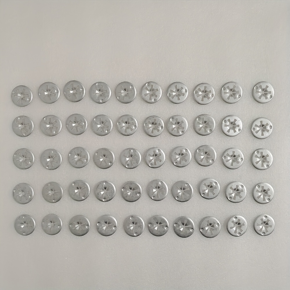 Image of 50pcs Car Seat Metal Clip, Gasket Cover Installation Clip, Insulation Pad Gasket Fixing Fixed Gasket For Heat Insulation Of Car Clip Car Accessories