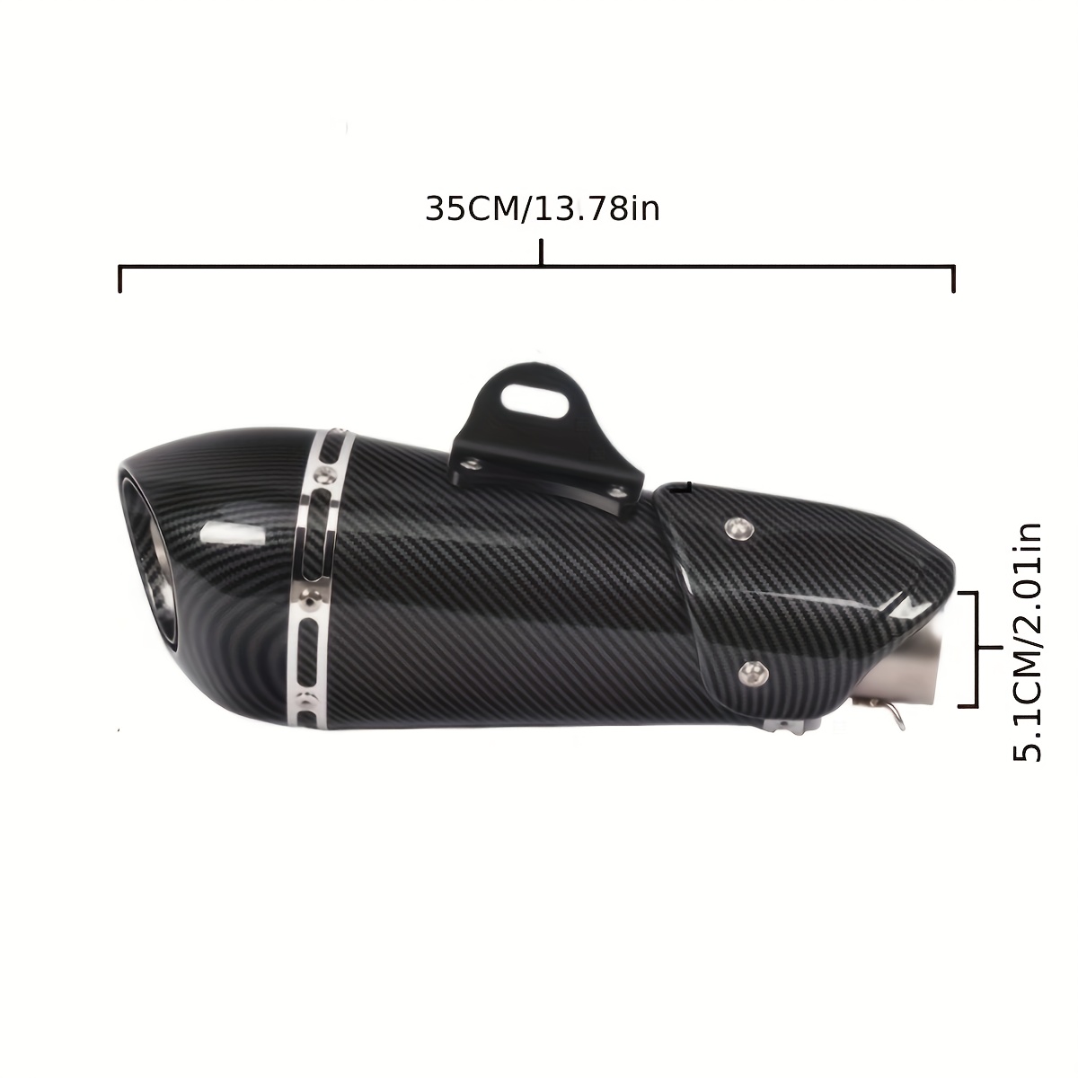 1pc universal   modified exhaust pipe 51mm exhaust suitable for r3 mt07 fz1 r6 r15 zx6r   z900   1000 cbr1000   and most other motorcycles installation use built in db killer details 1