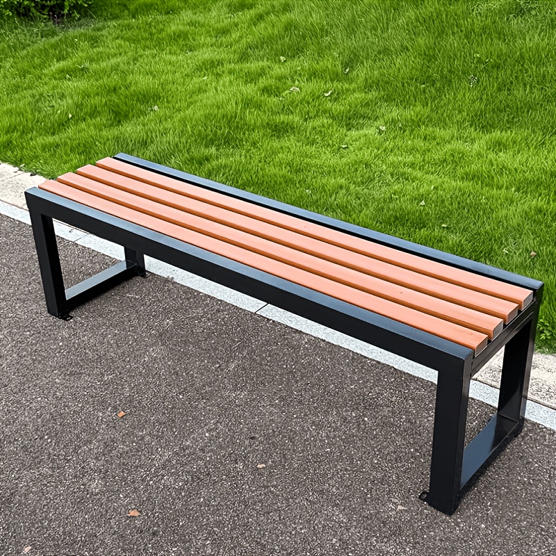 outdoor patio bench waterproof anti   seat surface outdoor leisure bench park garden flower pot display bench
