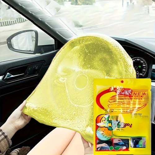 colorful car cleaning gel multifunctional dust removal putty suitable for car interior air vent keyboard desktop cleaning random colors