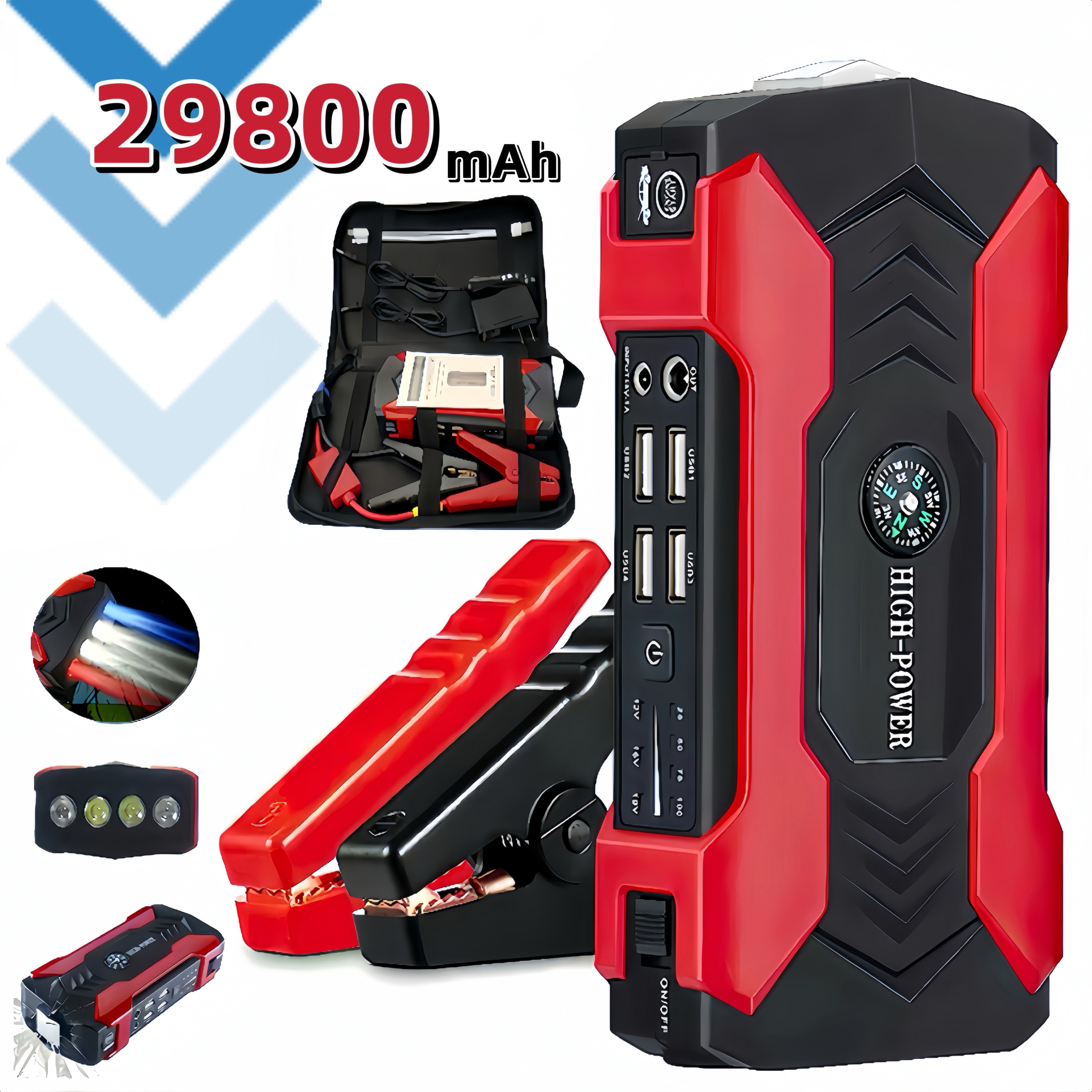 

98000mah Car Starting Jumpstarter Auto Car Charger