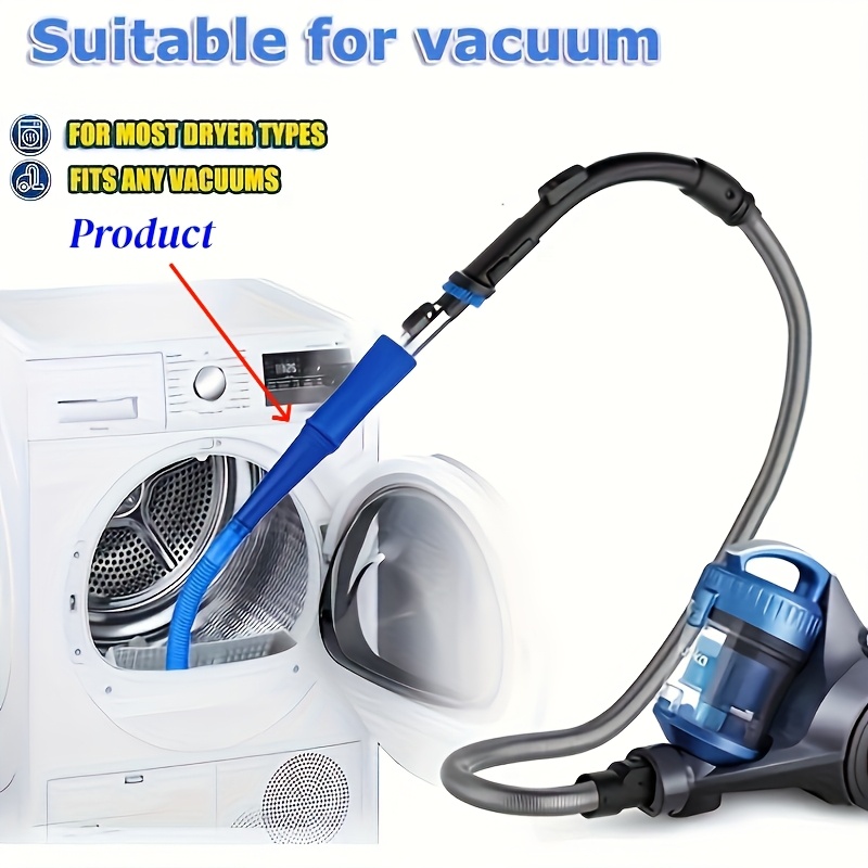 TEMU Dryer Vent Cleaner Kit, Vacuum Hose Attachment Brush, Lint Remover, Dryer Vent Vacuum Hose