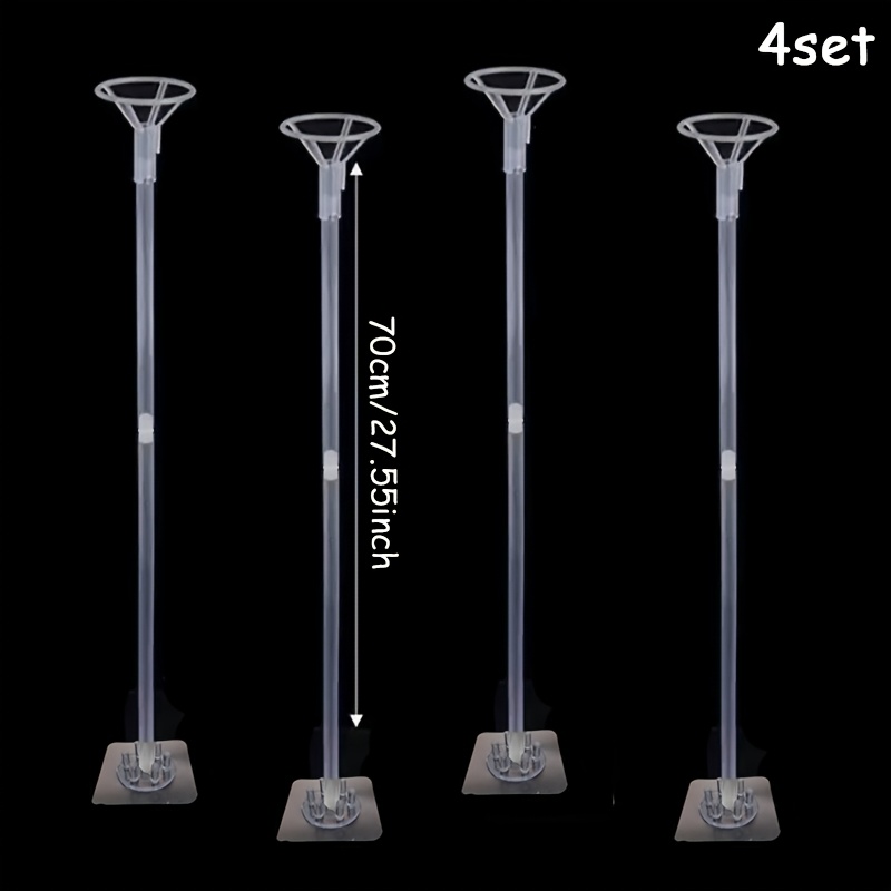 Image of The Balloon Holder Set Reusable Transparent Table Float With A Sturdy Base, Suitable For Wedding Anniversaries, Birthdays, And Party Supplies I Perfect For Halloween