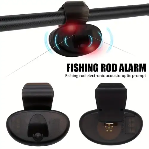 Bright Led Night Fishing Bite Alarm With Dual Bells And Clip