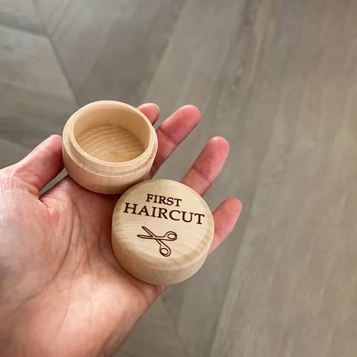 houten fetale haar herinnerings | het perfecte cadeau voor ouders, een draagbare haar souvenir bewaar die de eerste herinnering bewaart, gemaakt van berkenhout, met een lichtgewicht en minimalistisch ontwerp