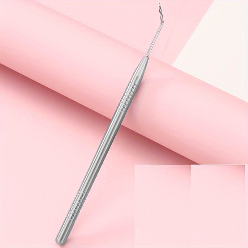 1pc, Stainless Steel Eyelash Extension Tweezers, Curling Eyelash Doll Tweezers, Eyelash Lifting Assistance Tool