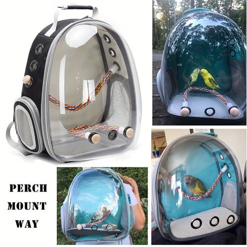 bird travel backpack carrier for parakeet budgies cockatiel conure vet bag