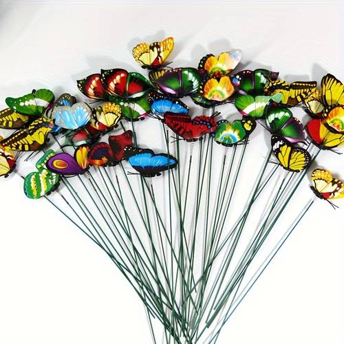 3d 10pcs random shape and in the dark luminous stakes outdoor garden lawn decoration