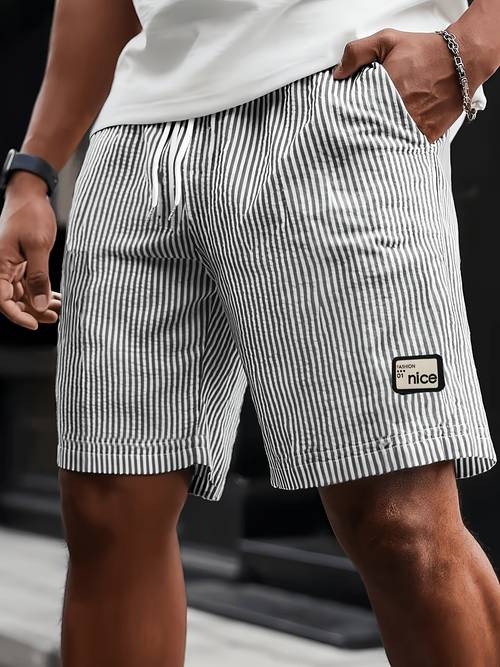 mens casual sports shorts suitable for going out with drawstring pockets machine washable