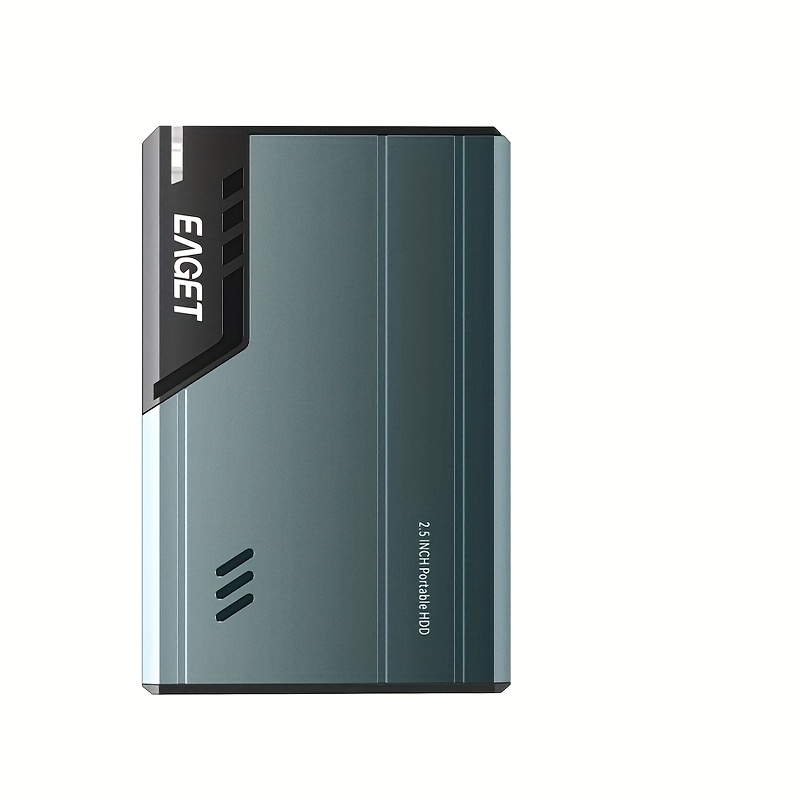 TEMU Eaget 500gb/1tb Portable External Hard Drive - Usb 3. 0, Metal Enclosure Hdd, File System, For , Ps4/5, Pcs, Laptop, 1 & 360 - Ideal For Data