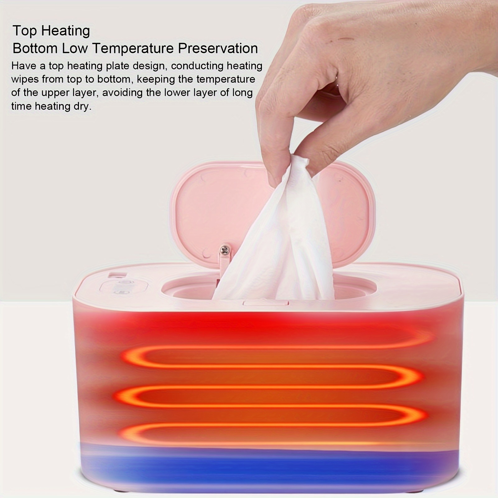 usb wipe warmer wet wipes dispenser portable wipe warmer for   car large capacity mini wet wipe dispenser details 3