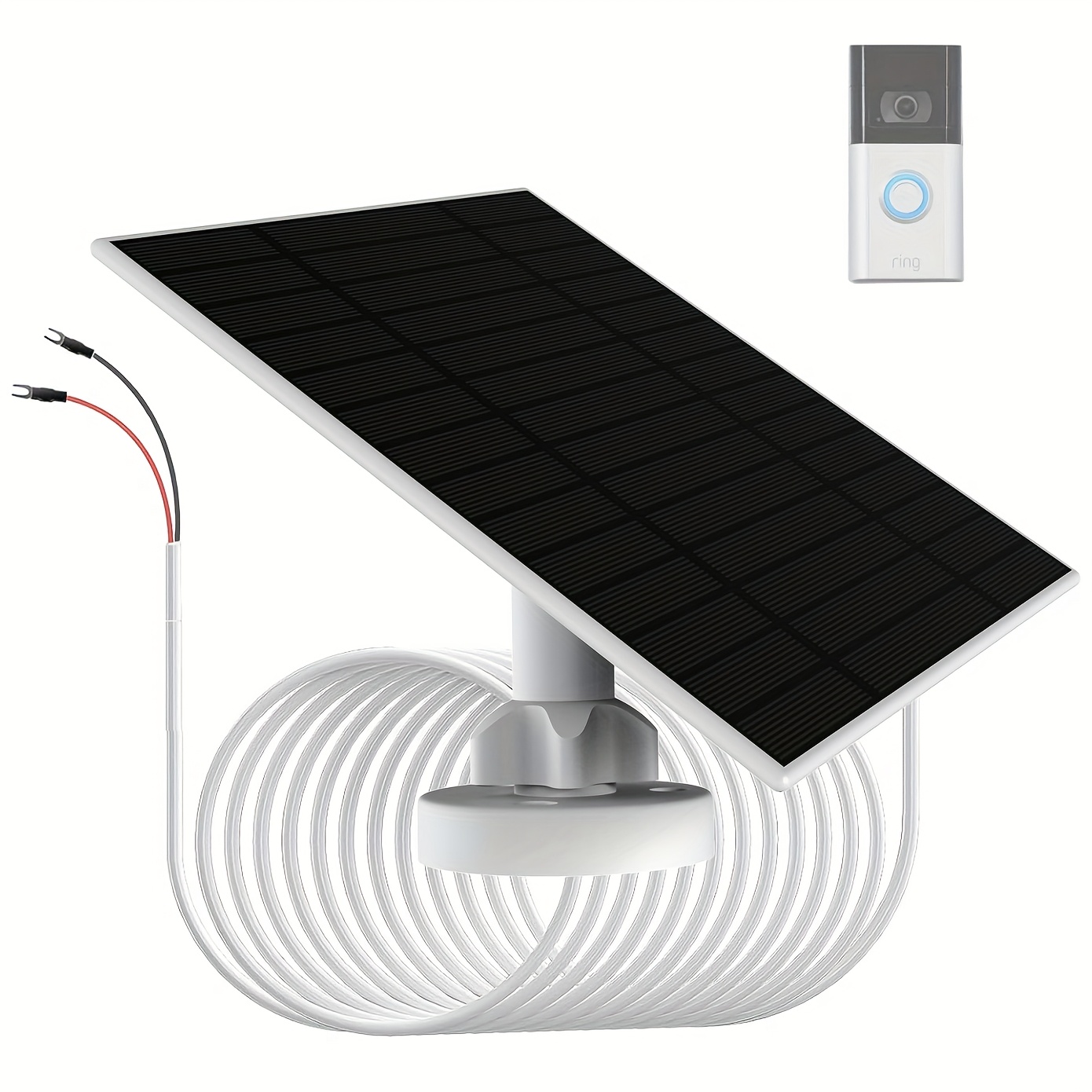 

6w Solar Panel For Doorbell Battery Charging, Compatible With /, Video Doorbell 4/, Battery Doorbell Plus/pro, Doorbell 2k Camera, Suitable For Charging Other Devices