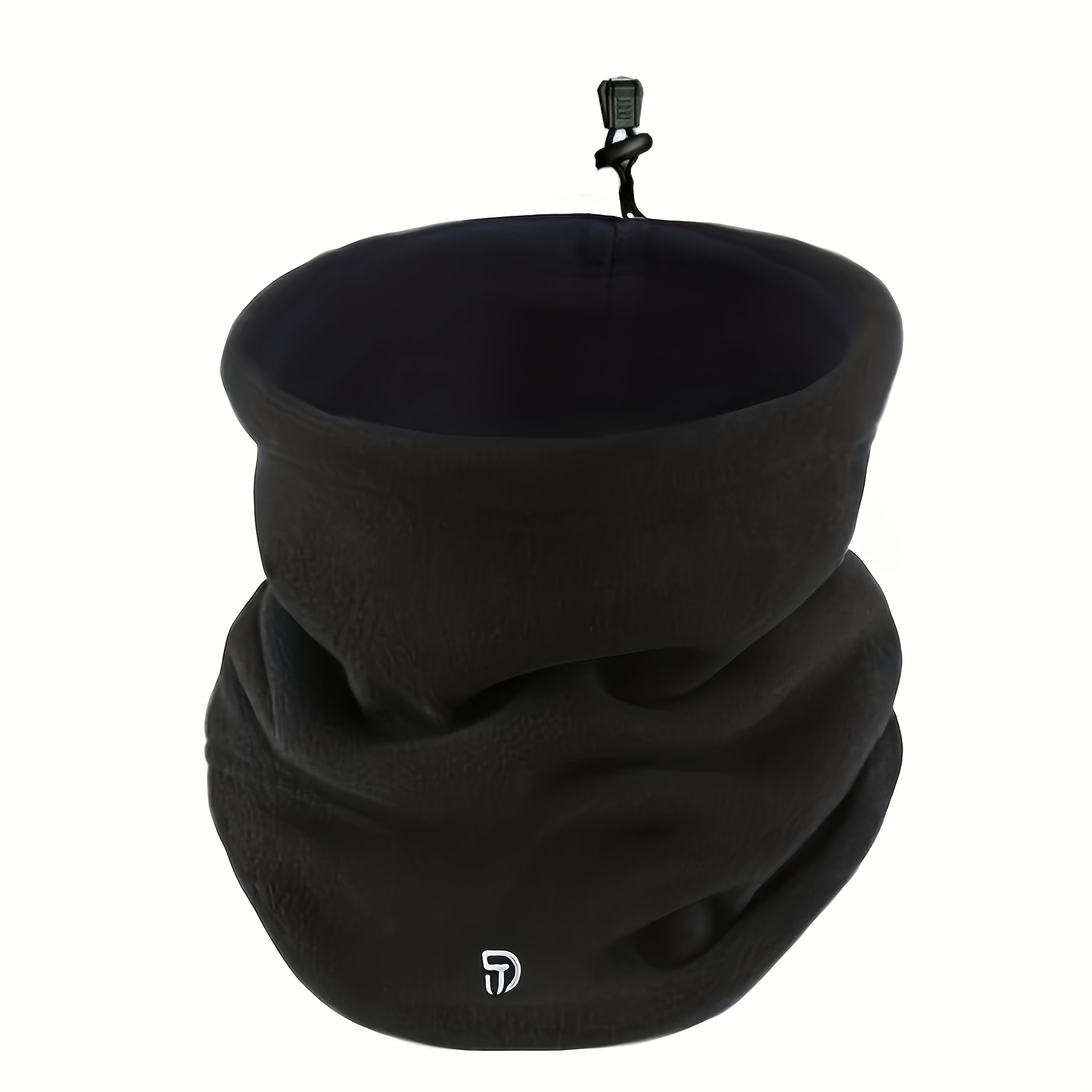 Image of Double-layer Fleece Scarf/outdoor Cycling Fleece Warm Scarf/double-sided Mask/ski Cap/ Scarf, Without Battery