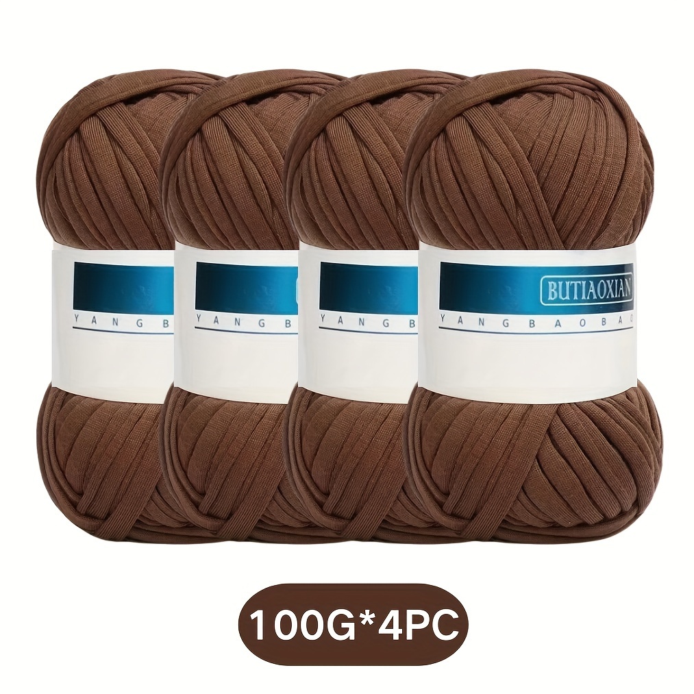 TEMU Ensemble de 4 paquets de 100G de fil épais idéal pour le et , parfait pour de t-shirts, de de tissu et de divers articles que des sacs, des