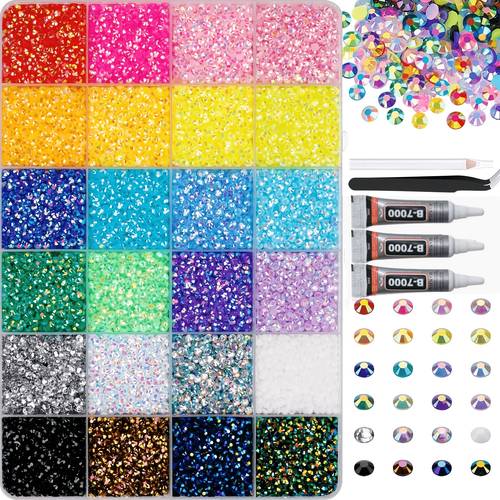 13500pcs 3 -Grid Storage Box Resin Strap Tool Set, Suitable for Jewelry Making, Suitable for Decorative Nail Art, Masks, Cups And Other Decorations, Suitable for Bracelets, Jewelry, Keychains, Pendants, Handicrafts