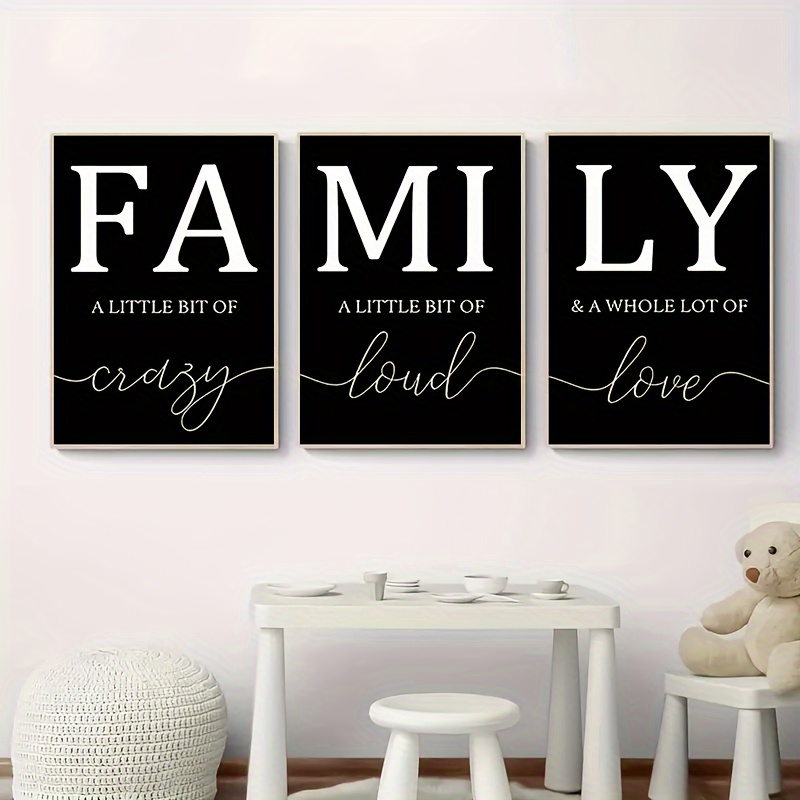 

Home Wall Decor For Living Room Dining Room Family Wall Decor Dining Room Decor For Wall Living Room Wall Decor Home Decor Family Decor Large Family Entryway Wall Art Set Of 3
