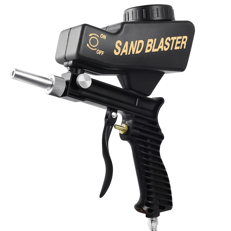 TEMU Sableuse anti-corrosion réglable, machine de sablage, dispositif de sablage à la rouille, pistolet de sablage à gravité, ensemble de sablage