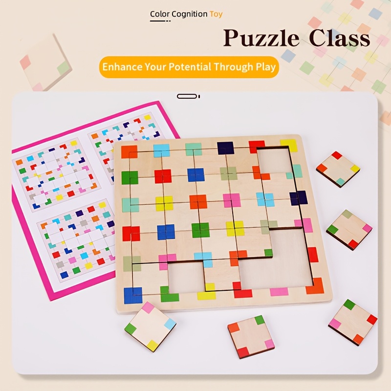 Colorful Geometric Brain Teaser Puzzle Game
