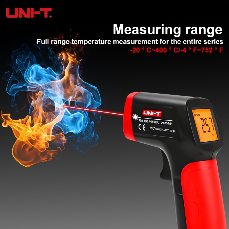 Image of Unit-t Infrared Thermometer Gun -20°- 400° Digital Laser Temperature Gun Infrared Thermometers Ir Thermometer Handheld Non Contact Heat Laser Temperature Gun