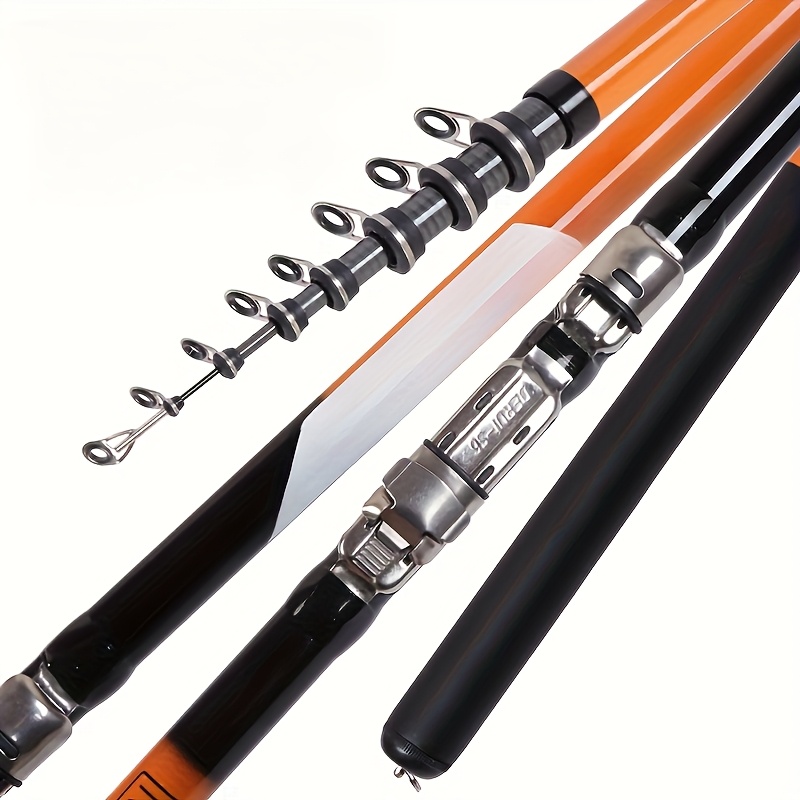 Carbon Fiber Surf Fishing Rod Telescopic Spinning Pole Sea Rod  Adult, Mother'S Day *'S Day, Ramadan, Labor  - Main Image