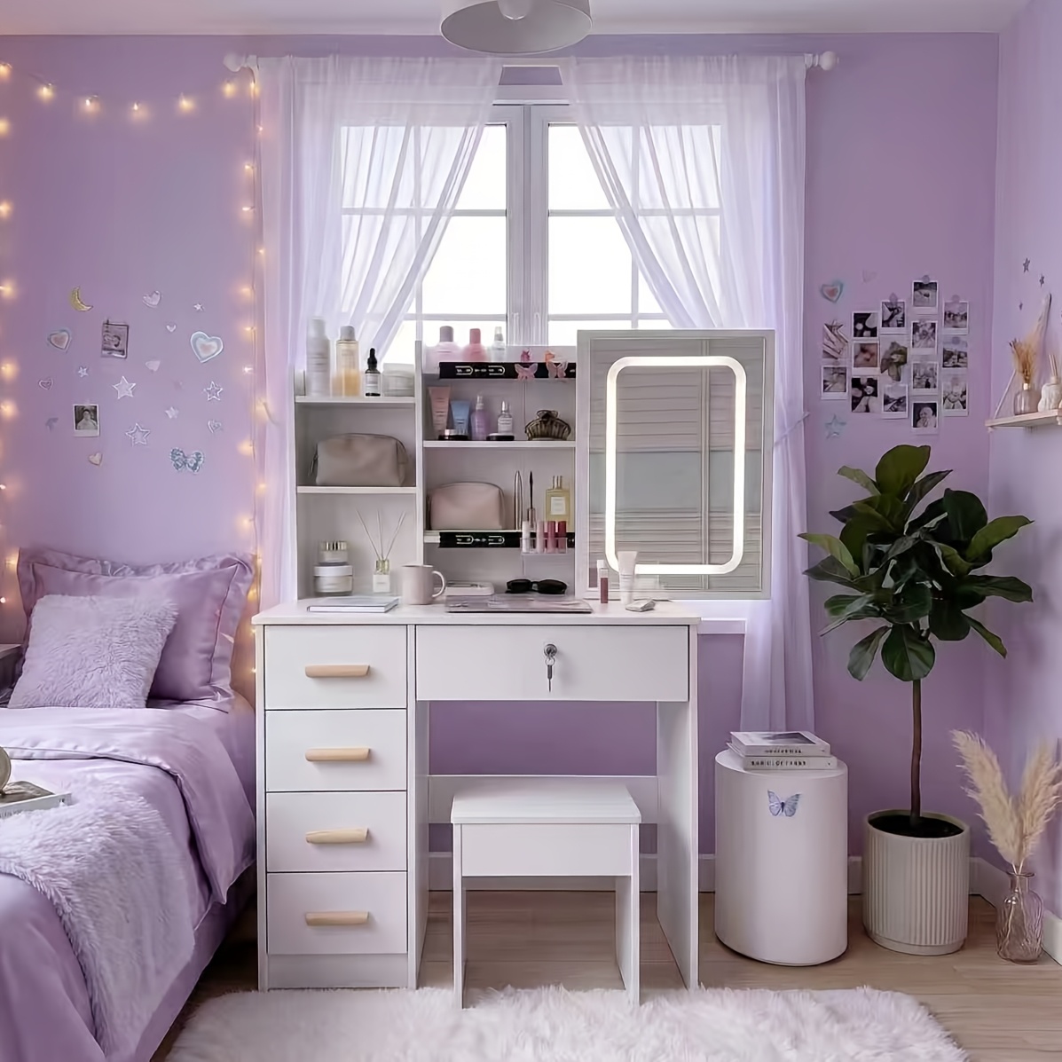 girl dressing table sold on Temu United States