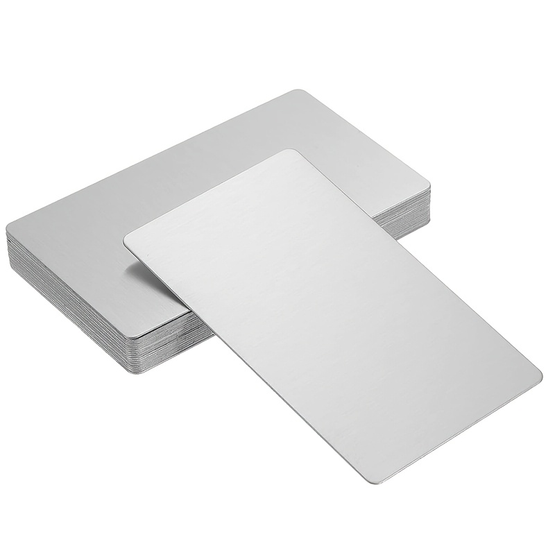 TEMU [2D Plat] 10pcs Planches Métalliques en Aluminium Ultra-Fines de 0.2Mm pour CNC & Laser - Cartes Cadeaux Découpées avec , Kit de Création de