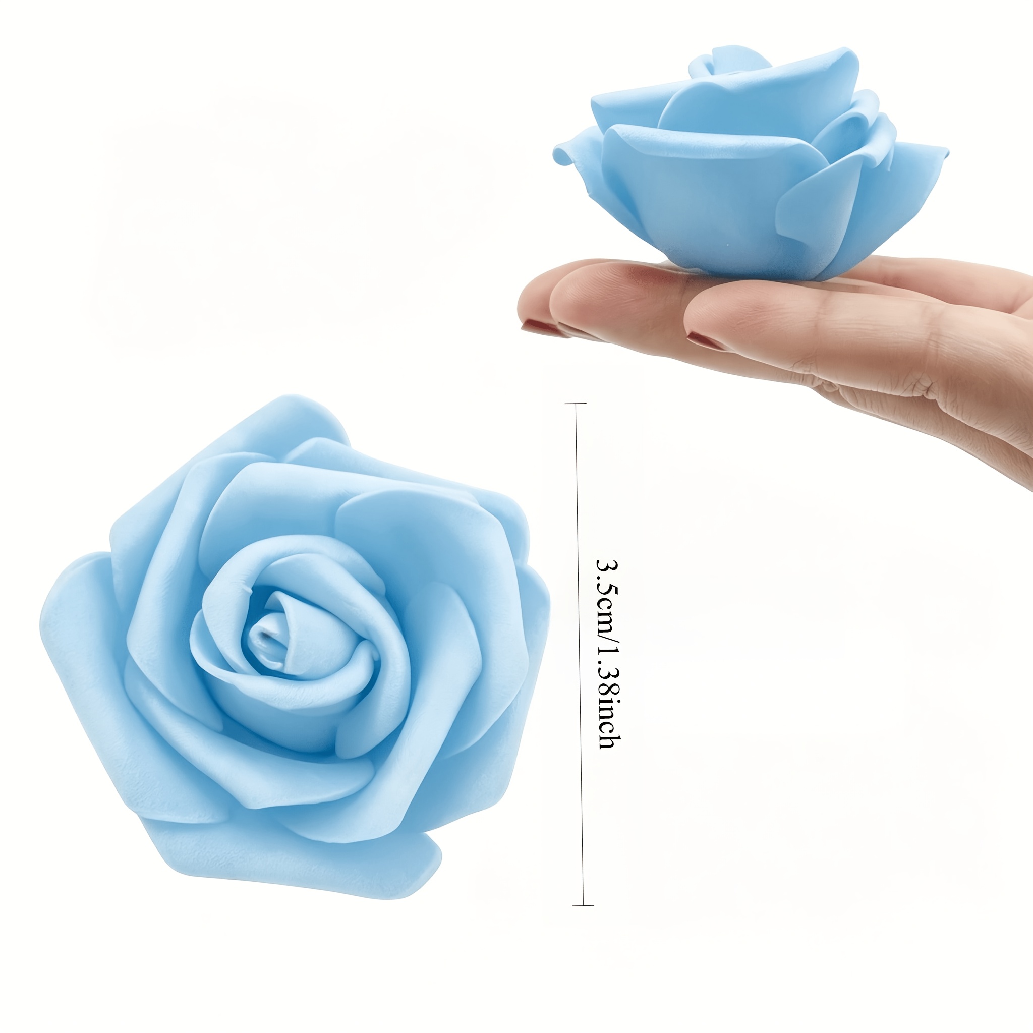TEMU Lot de 98 roses artificielles , roses artificielles élégantes et légèrement luxueuses, adaptées pour , la Saint-Valentin et la décoration