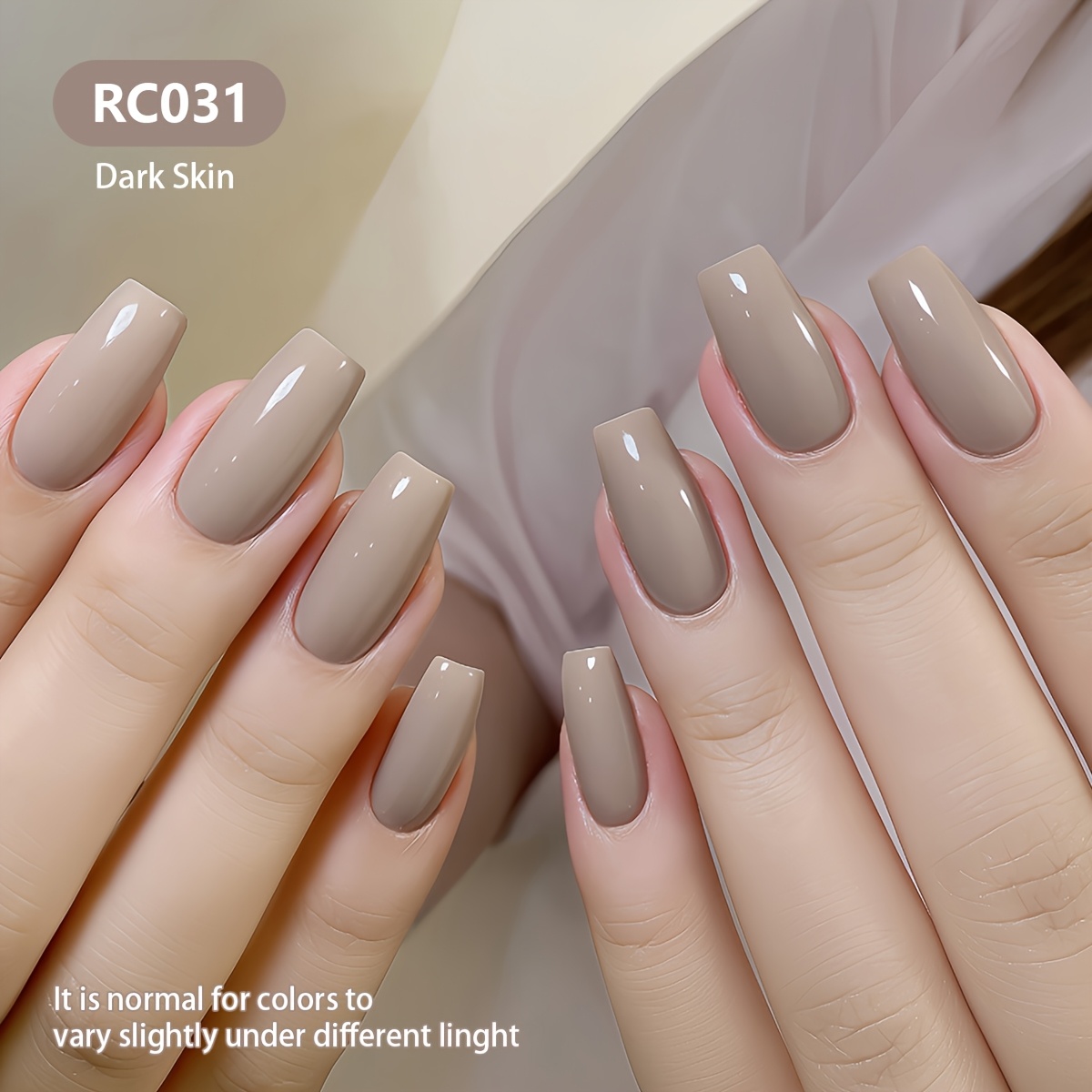 Holzsammlung Fester Gel-Nagellack Palette – 6 Creme-Farben Inklusive Pinsel, Für Nagel-Art-Design #028