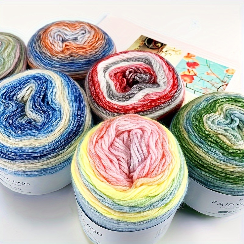 

4pcs Thread, 60.00%, 30.00%, Wool 10.00% For Diy And Crochet , Thread Dyed Wool, Knitting Diy Kit(400g)