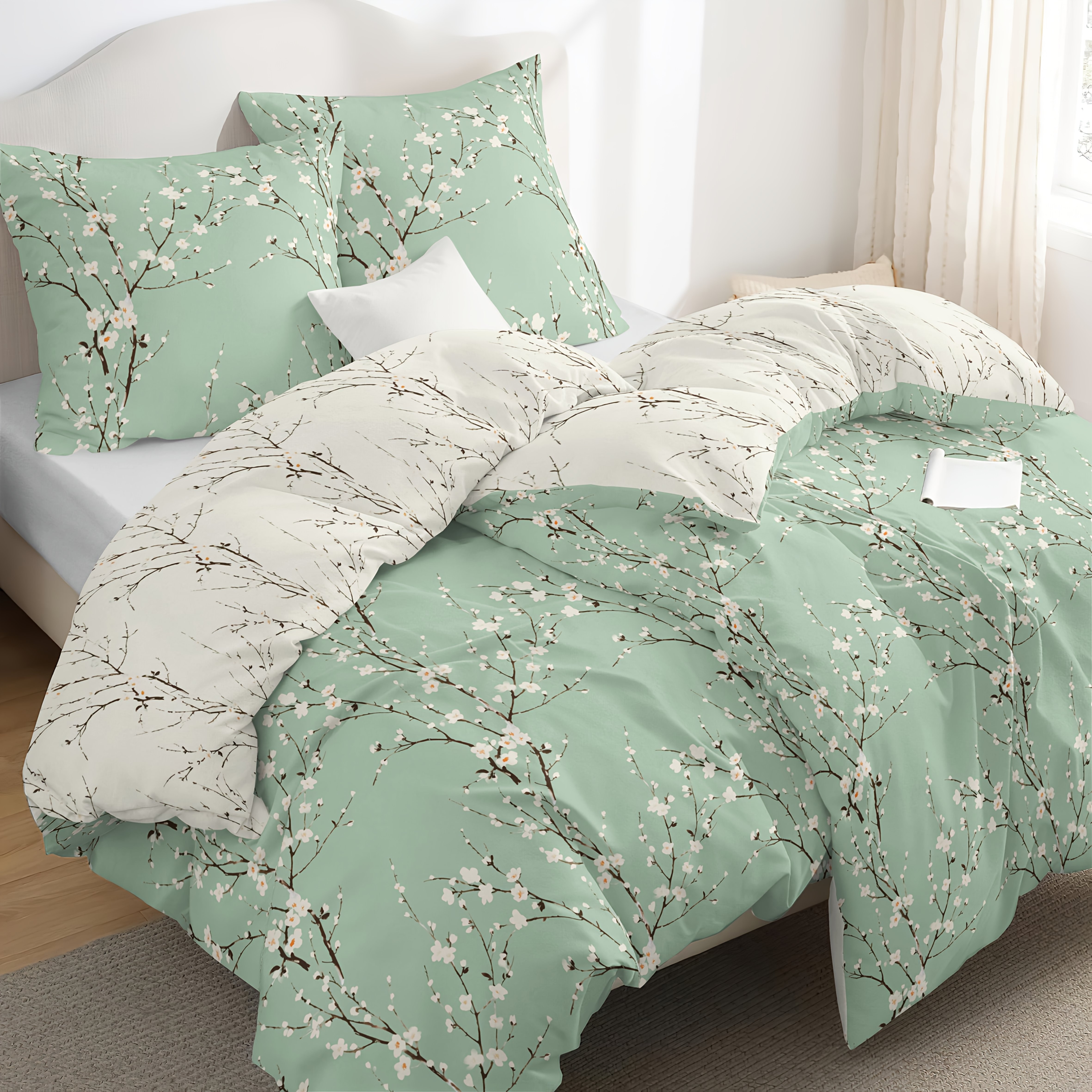 TEMU 4pcs Xichun Premium Feeling Spring Summer Comfortable Breathable Duvet Cover (duvet Cover) | 2pcs Pillowcases 80x80 And 2pcs Duvet Covers (duvet