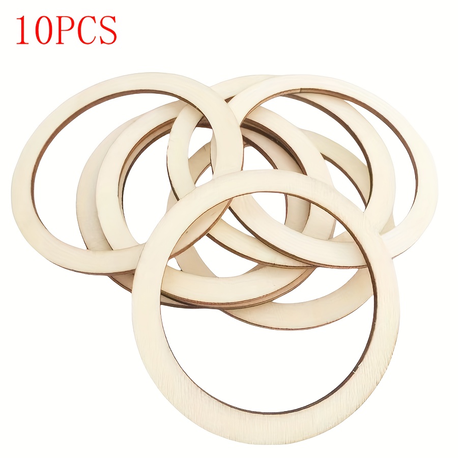 Image of 10pcs Of Discs In A Circular Shape, Large Round Decorative Items, Pieces For Painting, Home Decor, Indoor Decoration, Crafts (9.4 Inches)