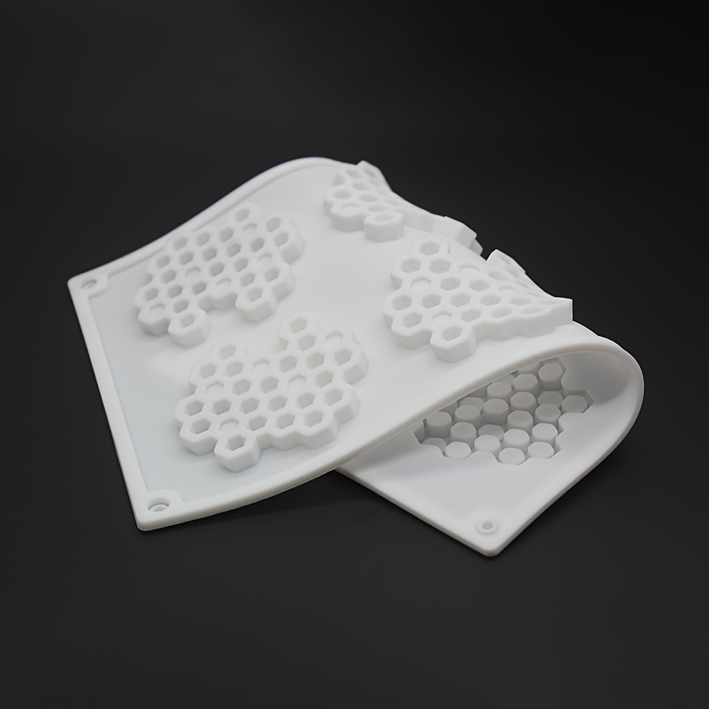 A Small Honeycomb Silicone Mold For Candies, Mousses, And Cake Decorations, Suitable For Baking Homemade Soap, Candles, Plaster, And Aromatherapy Molds