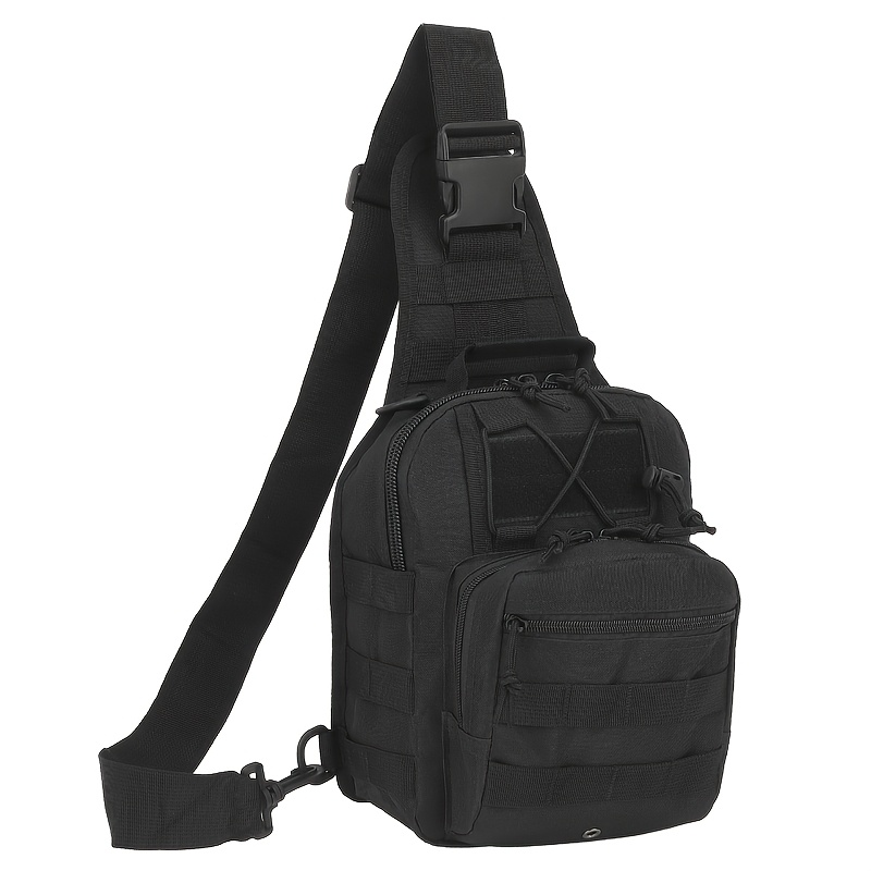 TEMU Outdoor Travel Sports Tactical Single-shoulder Crossbody Bag, Large-capacity Fashionable Chest Bag, Daily Hunting Mounting Bag